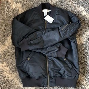 New with tags H&M Men’s Black Bomber Jacket